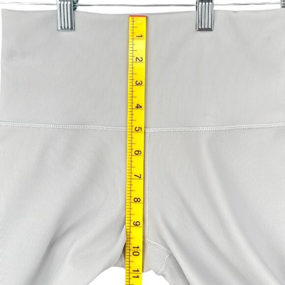 Calia Light Grey High Waisted Ribbed Athletic Performance Womens Leggings Small - Picture 8 of 9